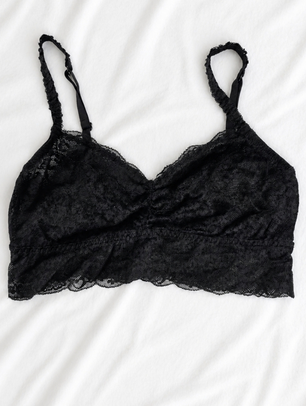 PINK Victoria's Secret Black Lace Bralette Size M